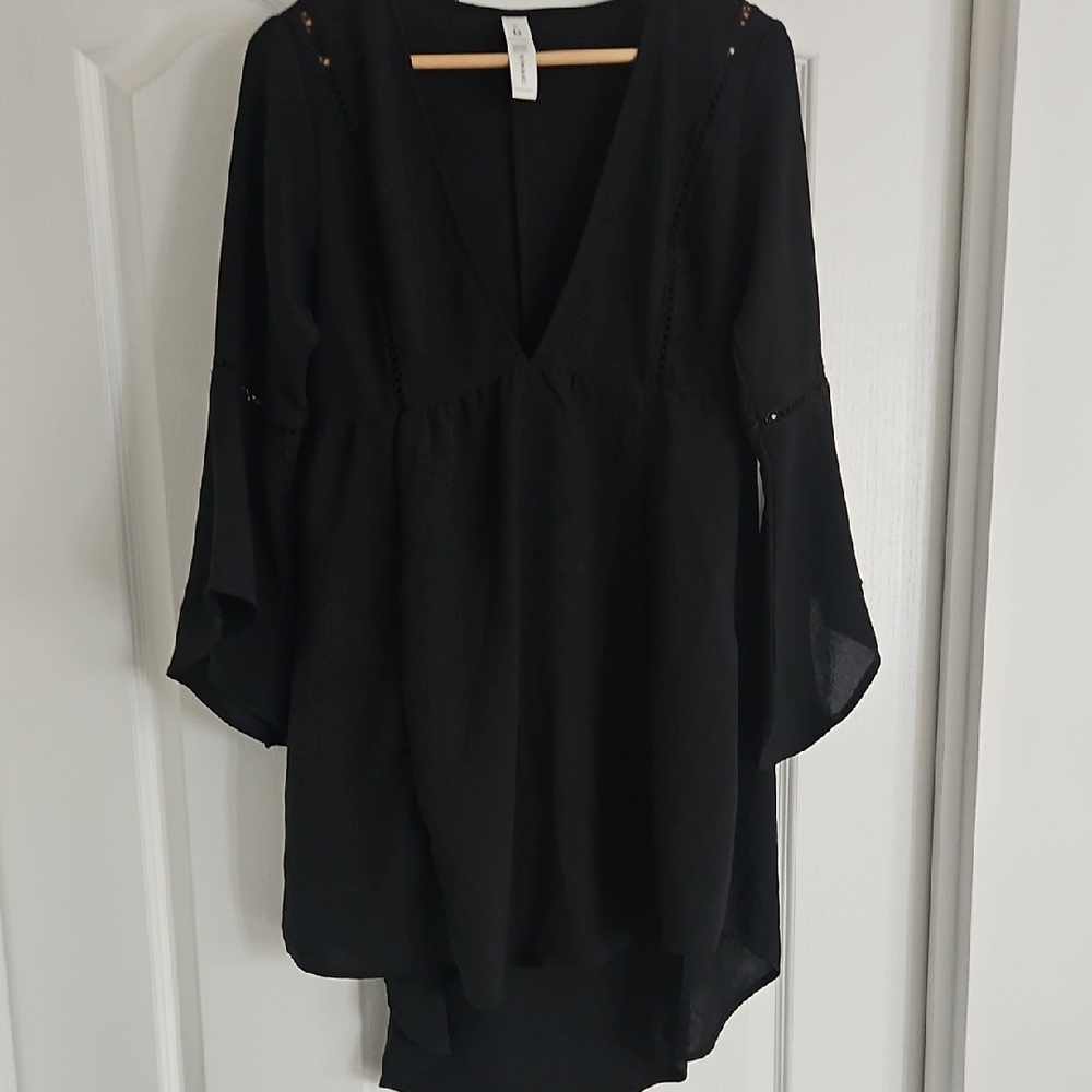 Black Swimsuit Cover/ Resort Wear